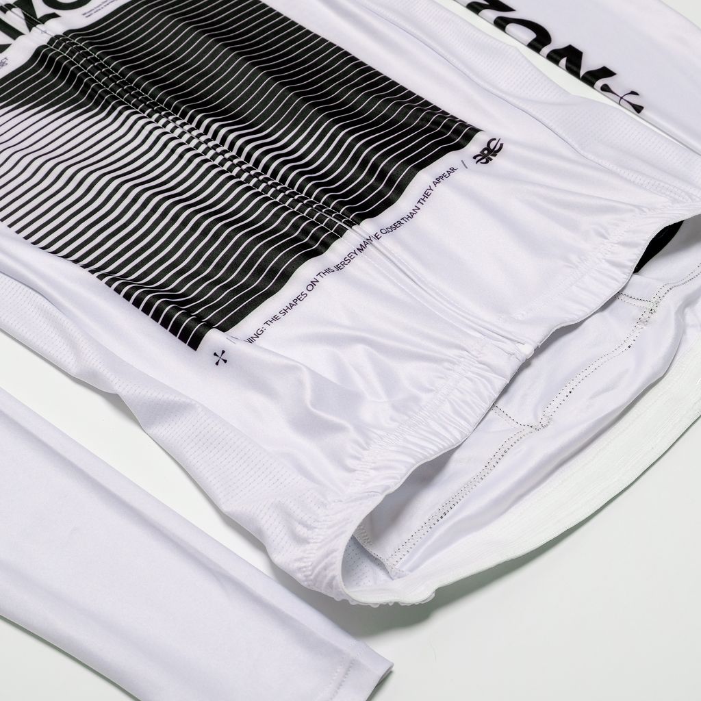 Above Horizon | Lines Long Sleeve Jersey (White)