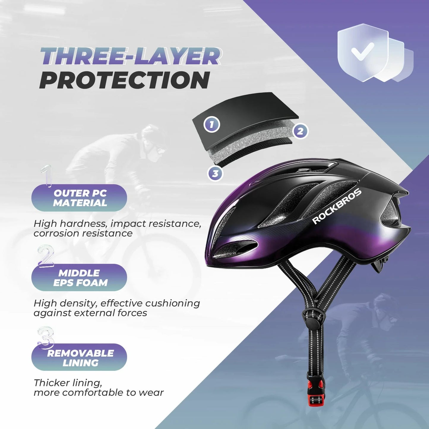ROCKBROS Ultra-Light Bike Helmet Maximum Protection Ultimate Comfort