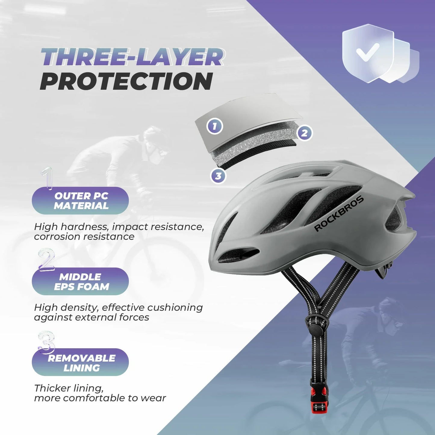 ROCKBROS Ultra-Light Bike Helmet Maximum Protection Ultimate Comfort