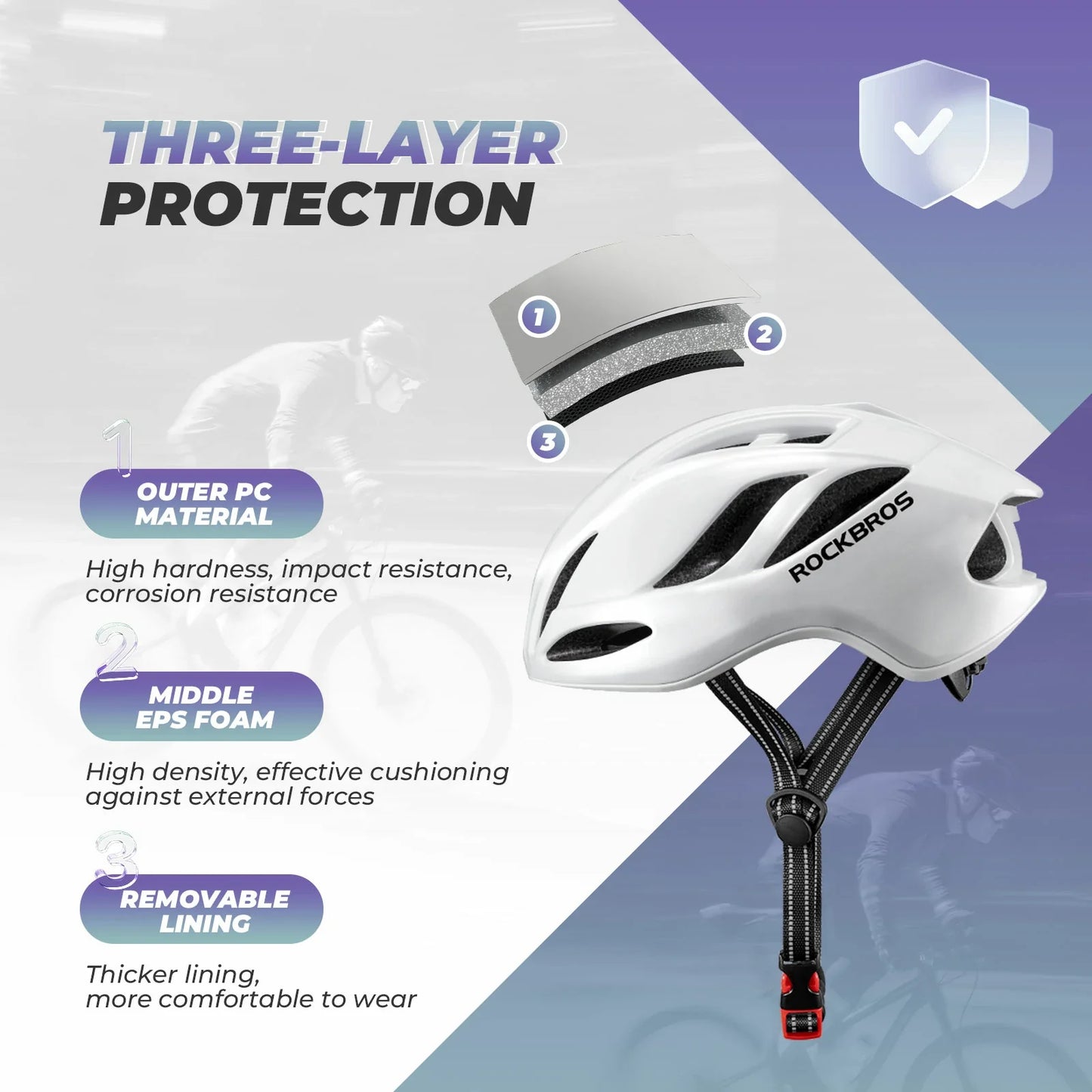 ROCKBROS Ultra-Light Bike Helmet Maximum Protection Ultimate Comfort