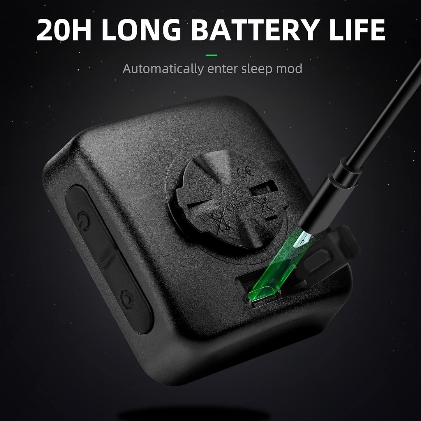 ROCKBROS GPS Bike Computer Accurate Wireless Speedometer with Backlight