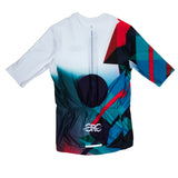 Navy Geo Prism - Short Sleeve Cycling Jersey