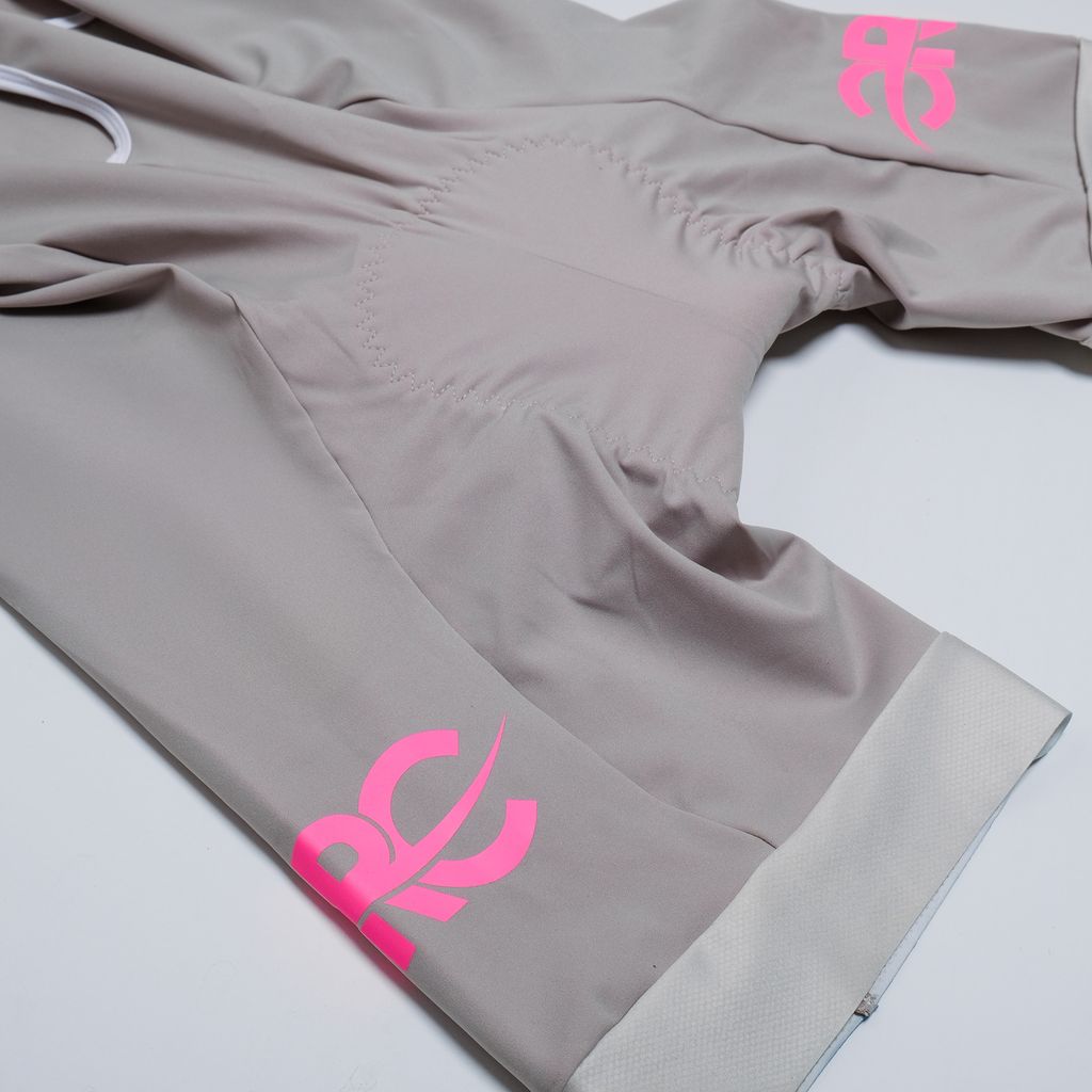 Race Day Cycling Bib Shorts Gray/Pink