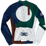 Geometrical Long Sleeve Jersey (Green, Blue, Brown, White)